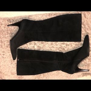 Via Spiga black suede boots